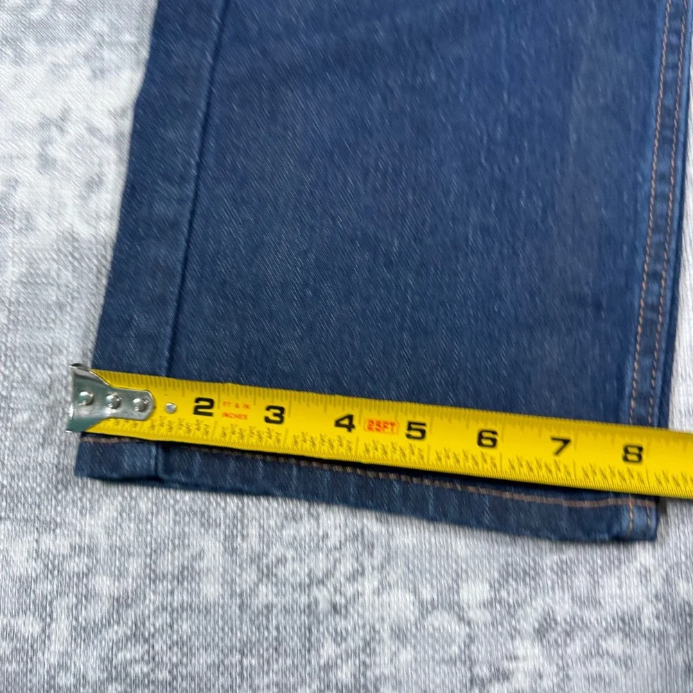 Levi's 505 Regular Fit Jeans Mens 34x32 Dark Wash Indigo Straight Leg Classic